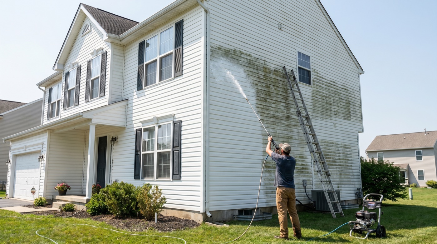 House washing and soft wash